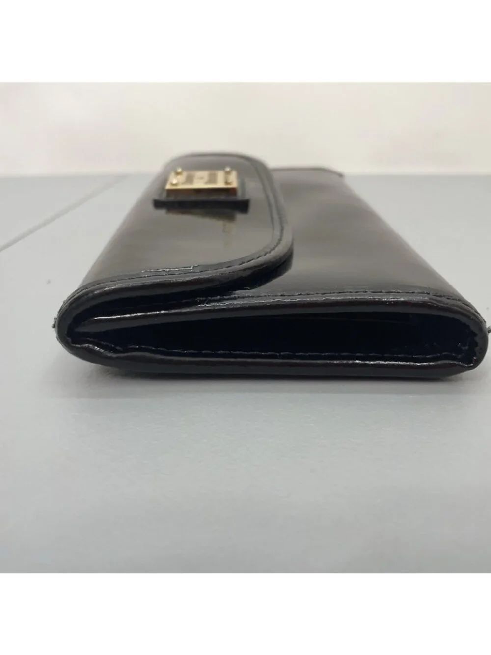 Dooney & Bourke Continental Clutch Wallet Patent Leather Black